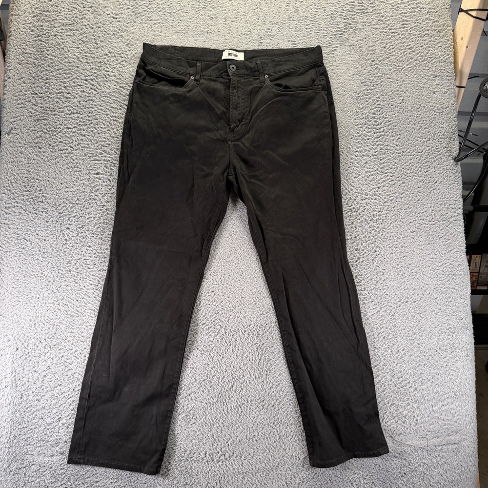 Joseph Abboud Jeans Mens 40x32 Black Cotton Denim Straight Classic Fit Stretch